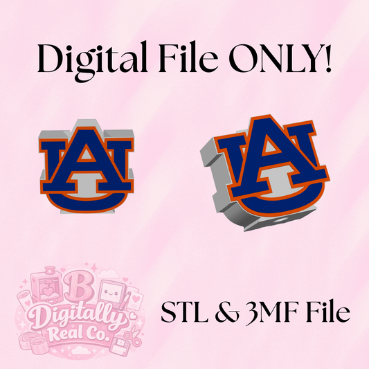 Auburn University Digital File | AU Soap Holder 3D Print File | College Football Decor (STL & 3MF File)