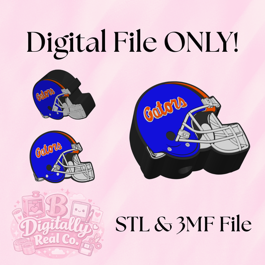 Florida Gators Football Helmet Soap Holder | Digital Download | STL and 3MF File | College Football Bathroom Decor | 3D Print File