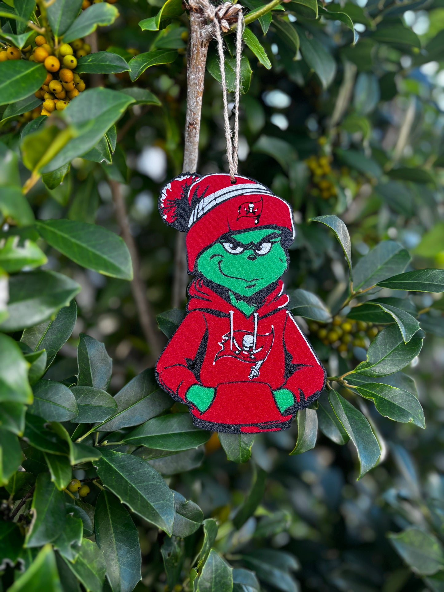 Tampa Bay Buccaneers Grinch Ornament