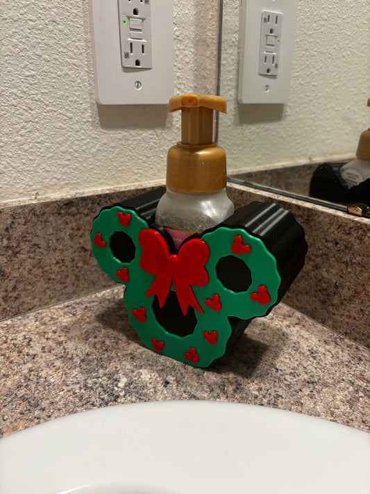 Minnie Mouse Christmas Wreath Bath & Body Works Soap Holder
