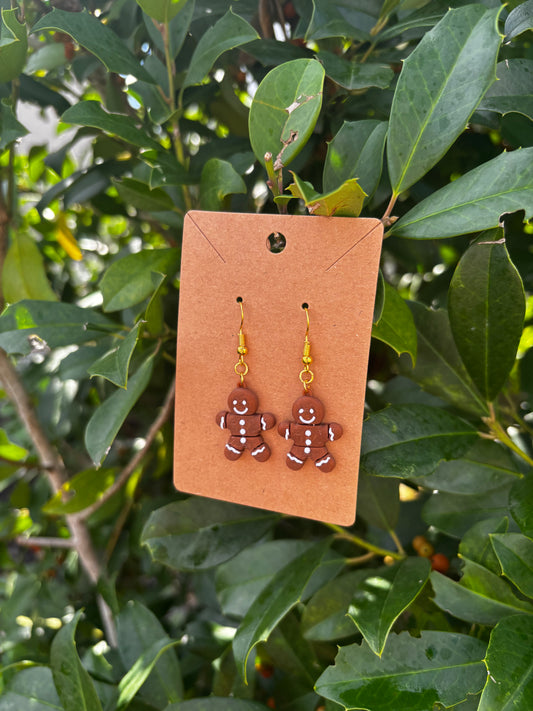Gingerbread Articulated Earrings