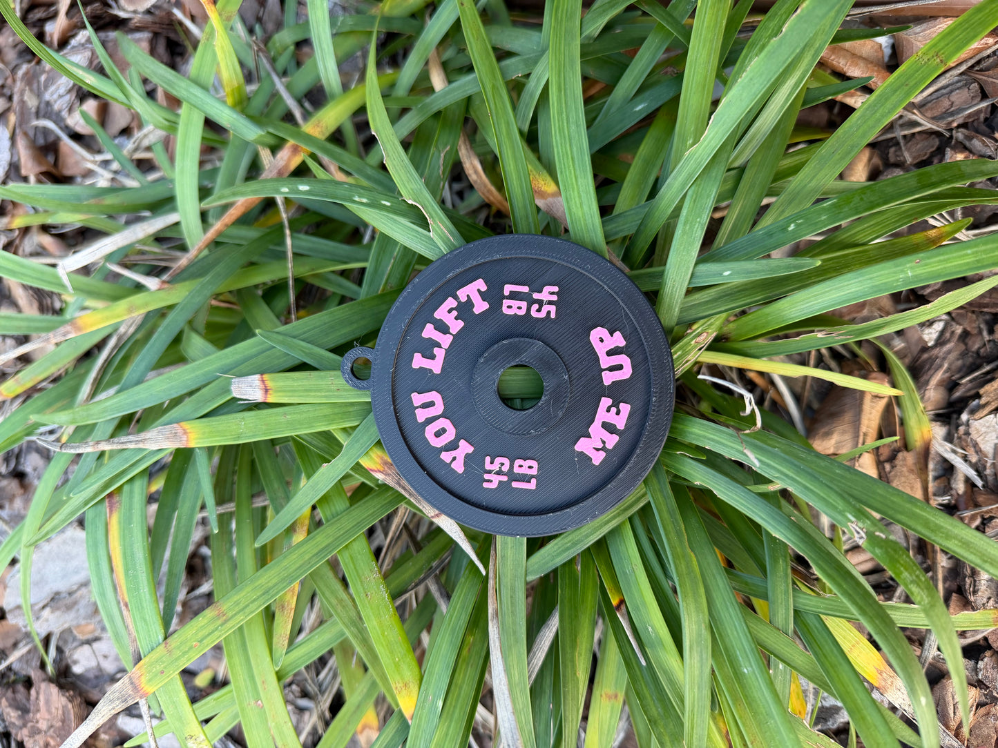 Valentine’s Day Gym Keychain | Weight Plate & Dumbbell Keychain | Fitness Lover Gift | Custom Color Combo | Gym Valentine Gift