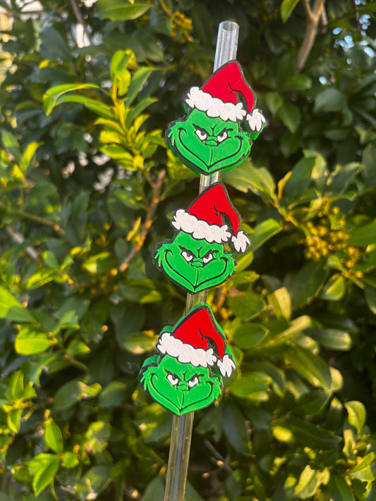 Grinch Stanley Straw Topper