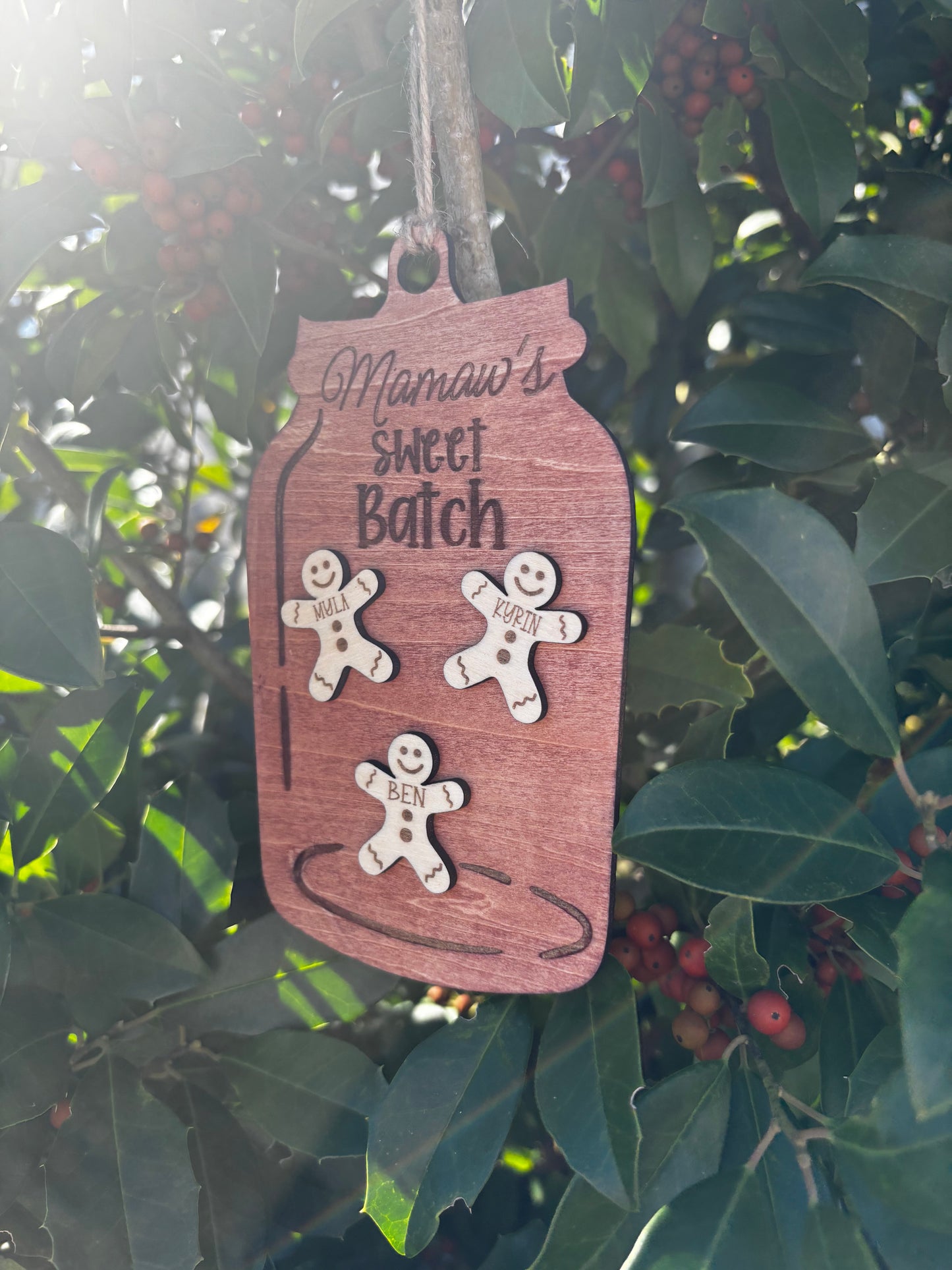 Grandchild Sweet Batch Ornament (Up to 8 Grandchildren)