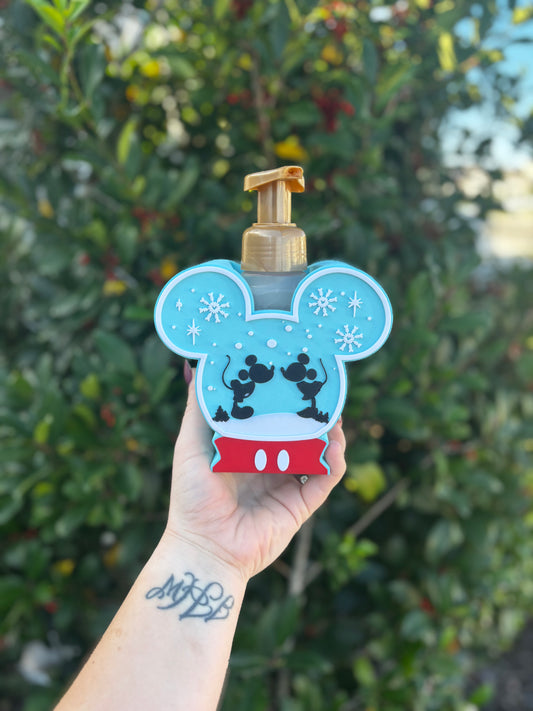 Snow Globe Disney Inspired Bath & Body Works Foam Soap Holder