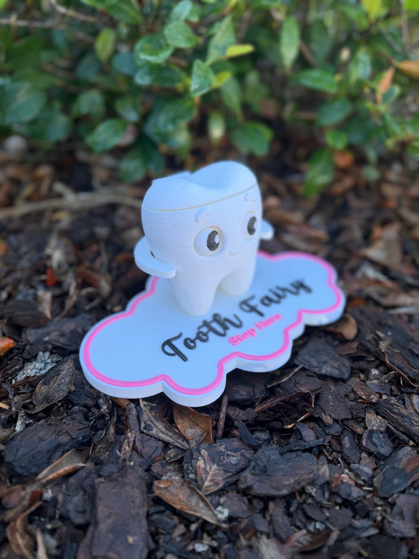 Tooth Fairy Stand with Removable Tooth & Money Holder | Kids Tooth Fairy Gift | Pink or Blue Tooth Fairy Decor