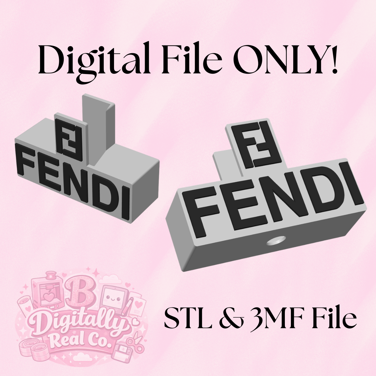 Fendi Inspired Soap Holder STL | Designer Style Soap Dish 3D Print File | Luxury Bathroom Decor STL | Bath & Body Works Soap Holder | STL & 3MF File