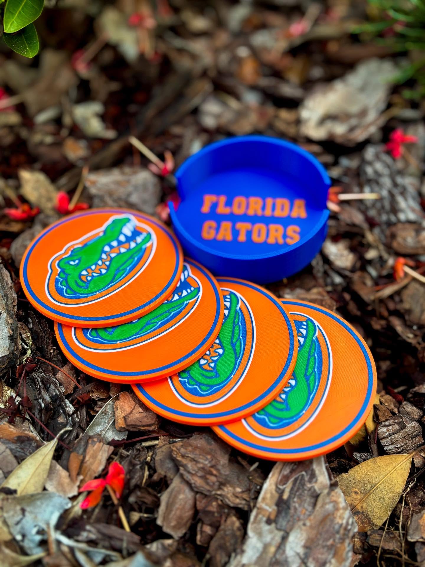 Florida Gators Coaster Set w/Case