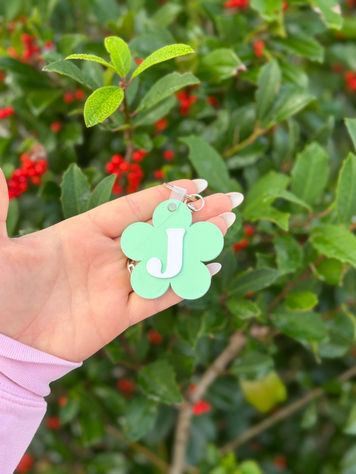 Custom NFC Initial Keychain | Personalized Letter Keychain | Smart NFC Keychain | Custom Gift | Minimal Keychain | Tech Gift