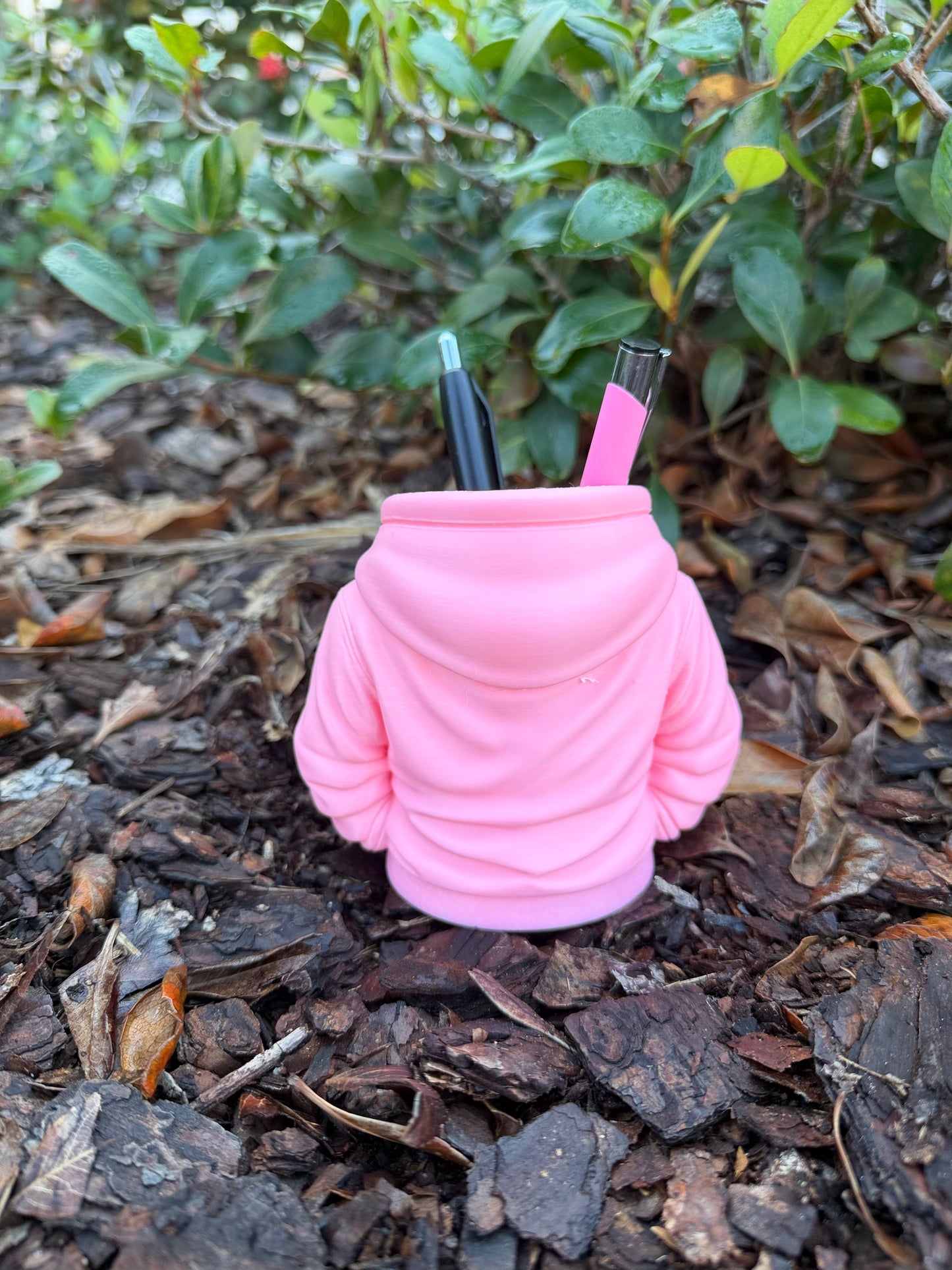 Mini Hoodie Pen Holder – Pink Sportswear Style Desk Organizer | Cute Office Decor | Teacher Gift | Pencil Holder