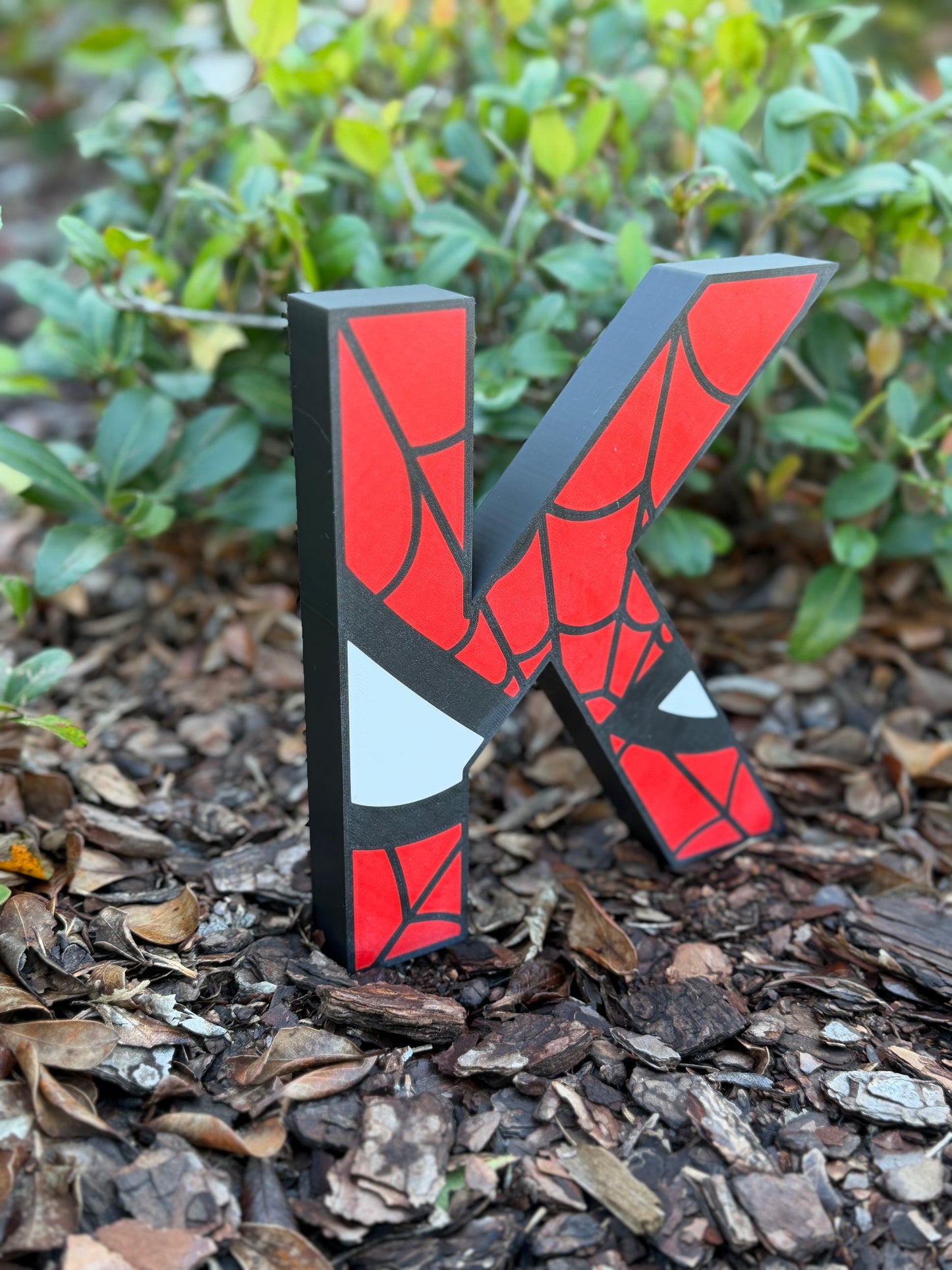 Spider-Man Inspired Block Letters | Superhero Name Decor | Kids Room Shelf Letters | Custom Name Sign | 3D Printed Decor