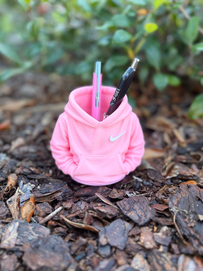 Mini Hoodie Pen Holder – Pink Sportswear Style Desk Organizer | Cute Office Decor | Teacher Gift | Pencil Holder