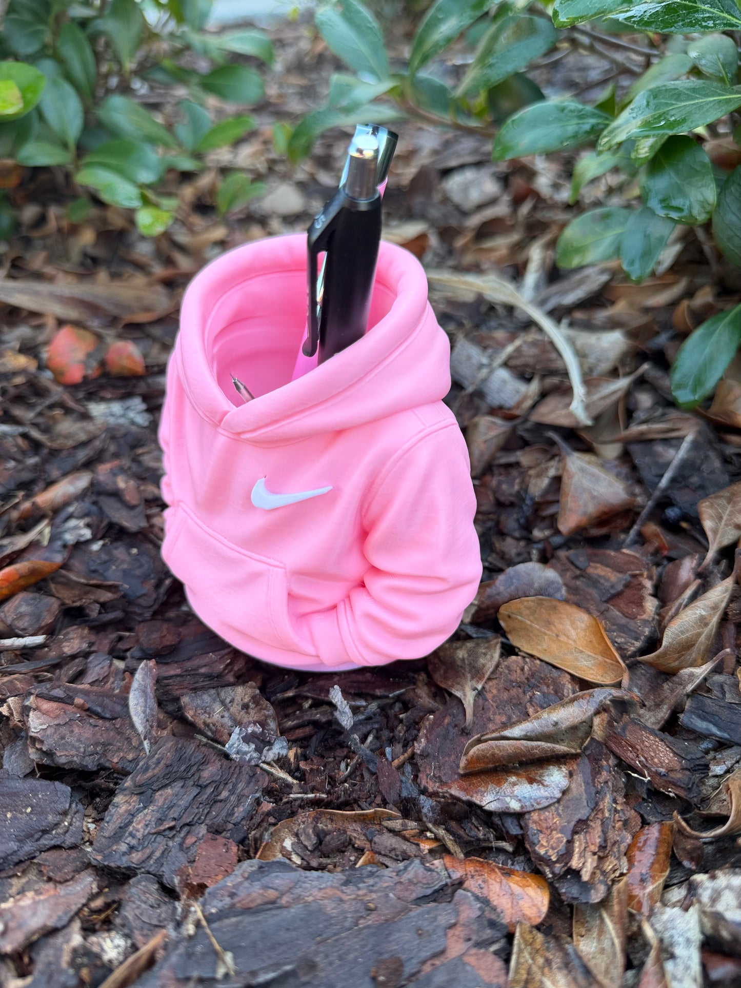 Mini Hoodie Pen Holder – Pink Sportswear Style Desk Organizer | Cute Office Decor | Teacher Gift | Pencil Holder