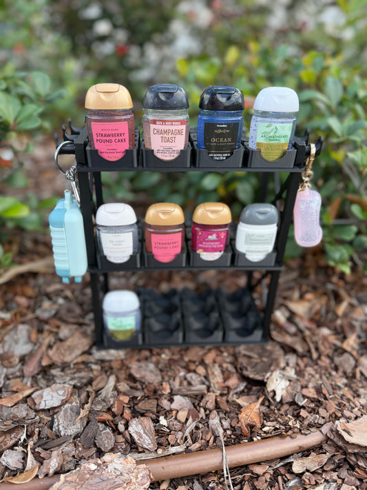 Bath & Body Works PocketBac Sanitizer Holder Organizer with Hooks | Hand Sanitizer Storage Rack | Bathroom, Entryway or Classroom Organizer