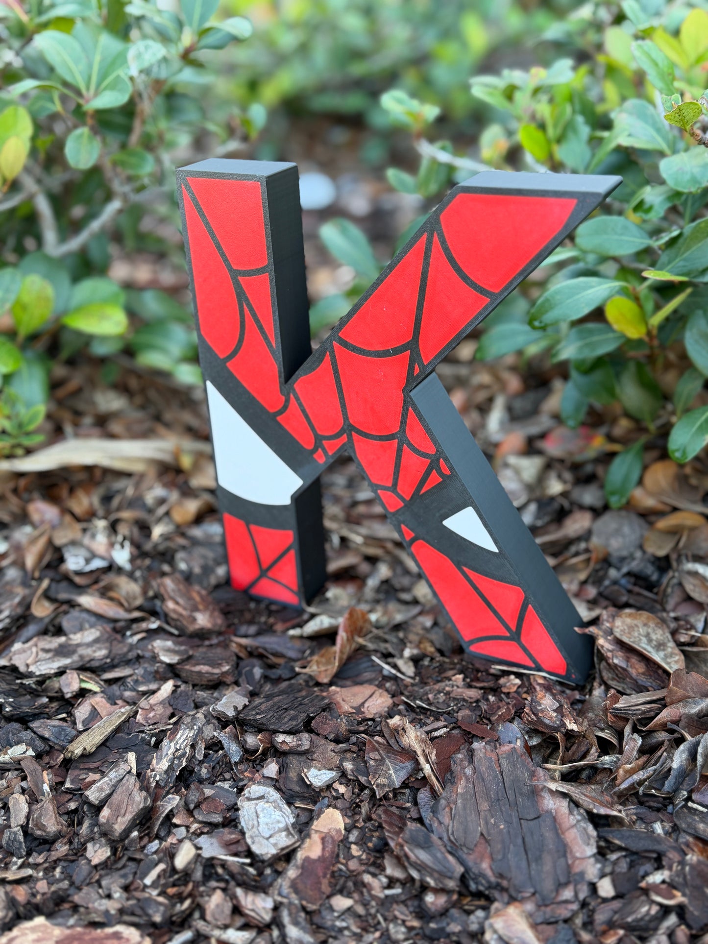 Spider-Man Inspired Block Letters | Superhero Name Decor | Kids Room Shelf Letters | Custom Name Sign | 3D Printed Decor