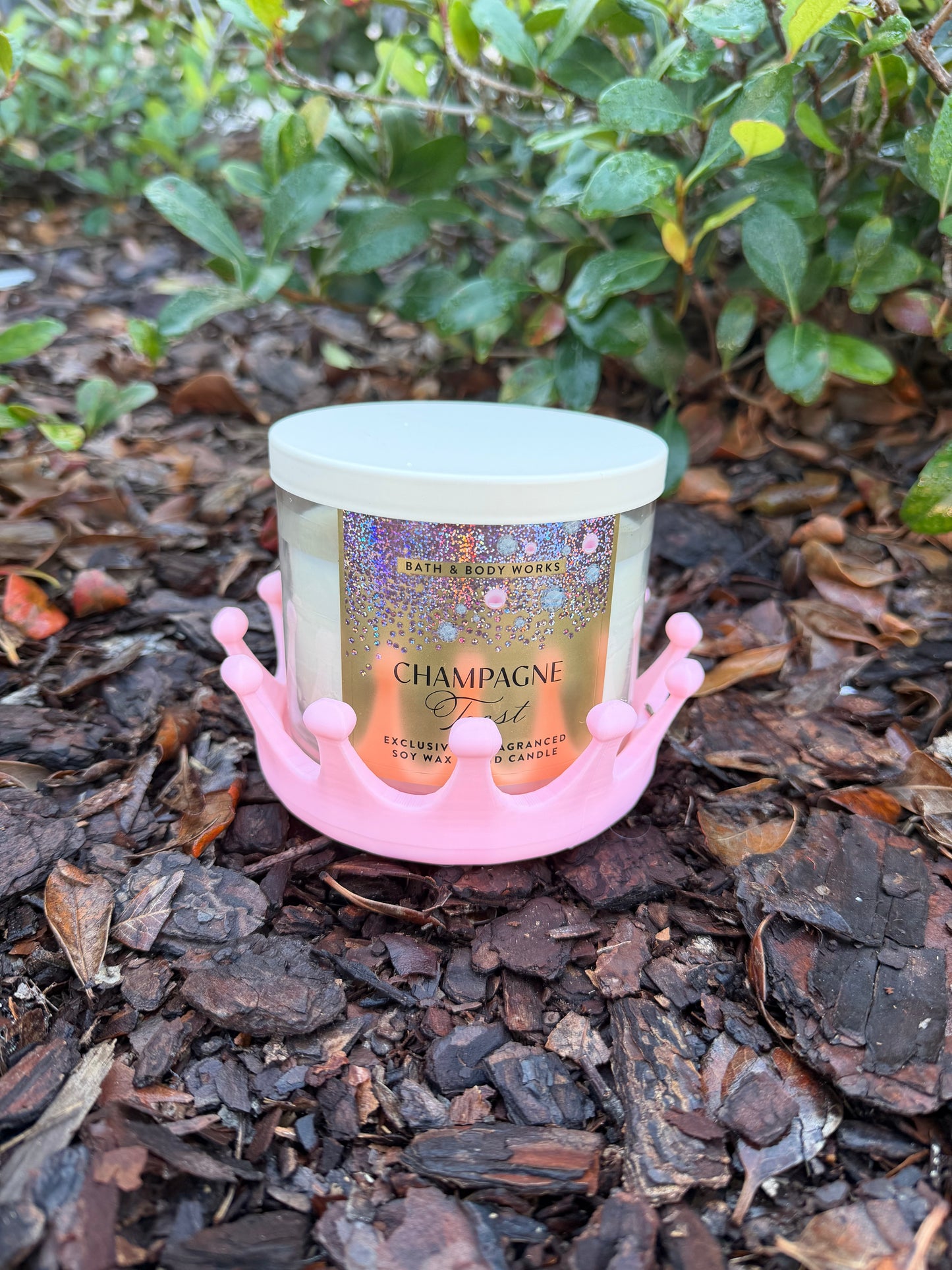 Crown Candle Holder for Bath & Body Works 3 Wick Candles | Princess Candle Stand | Decorative Candle Accessory | Gift for Her