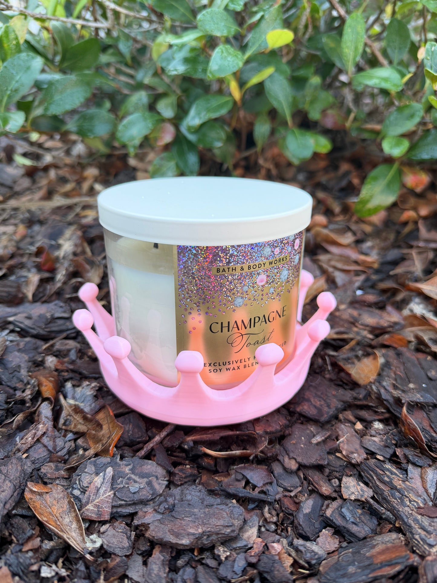 Crown Candle Holder for Bath & Body Works 3 Wick Candles | Princess Candle Stand | Decorative Candle Accessory | Gift for Her