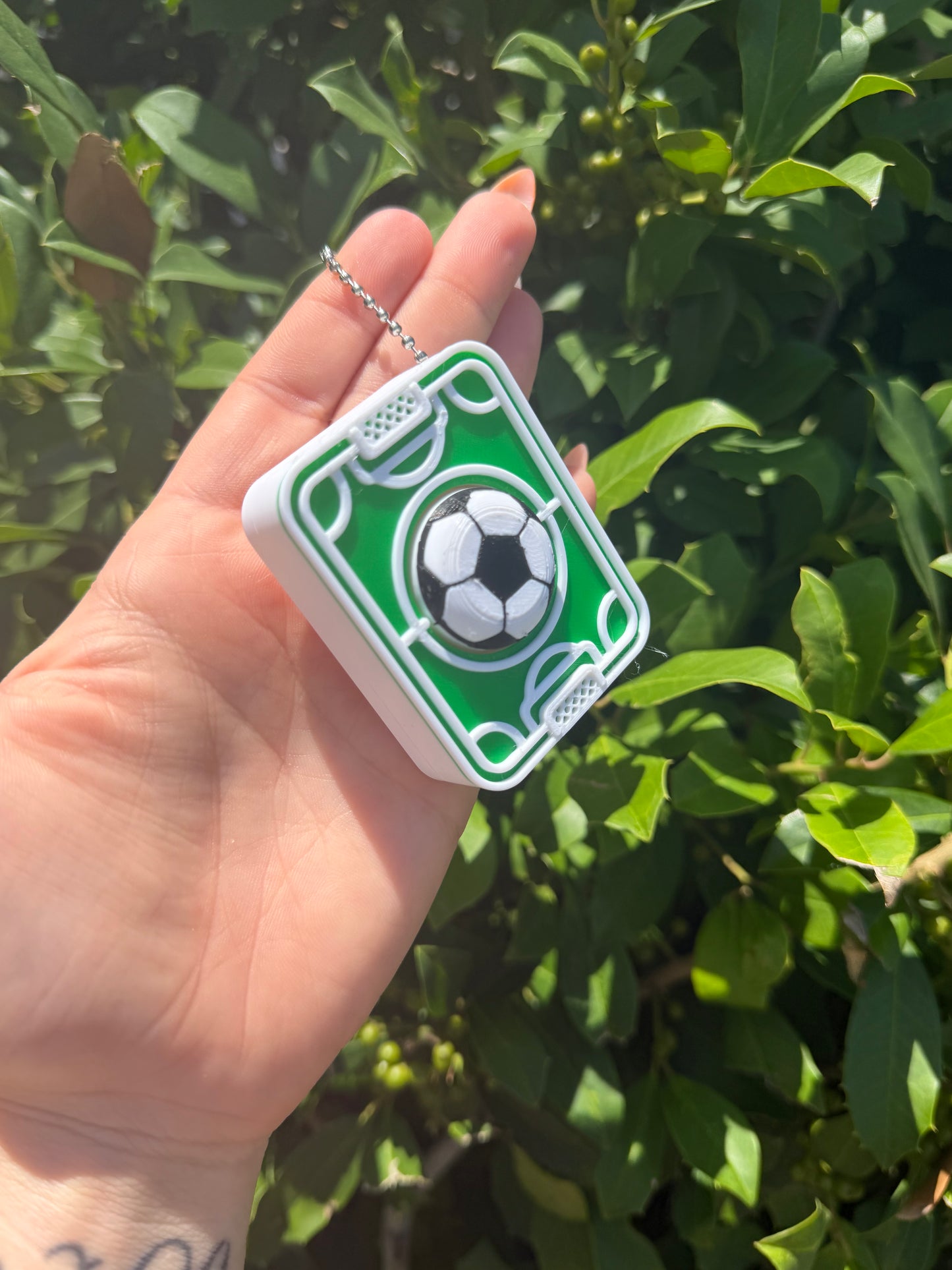 Soccer Field Clicker Keychain Fidget Toy | Soccer Lover Gift | Soccer Field Keychain | Sensory Clicker | Sports Backpack Accessory