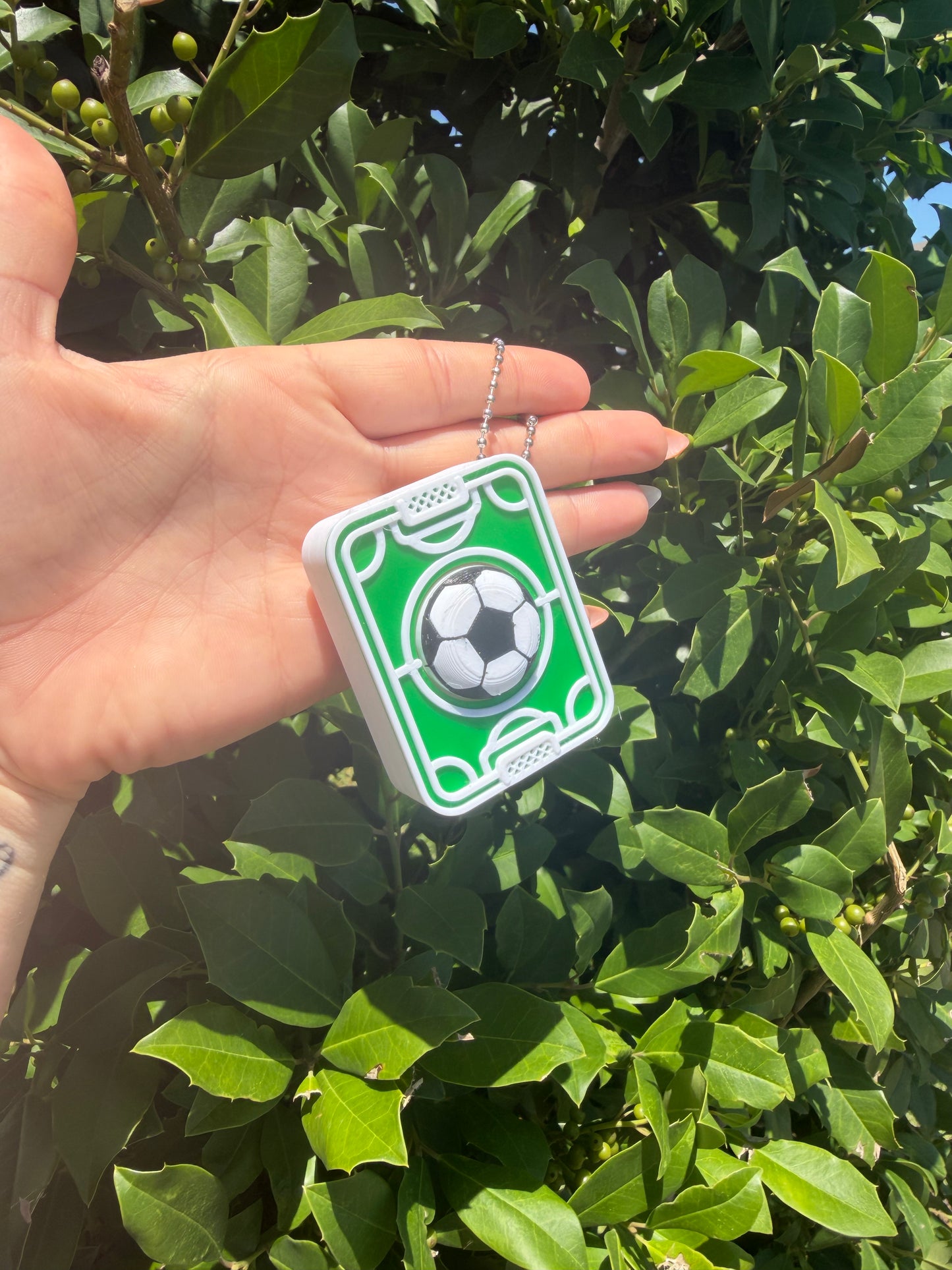 Soccer Field Clicker Keychain Fidget Toy | Soccer Lover Gift | Soccer Field Keychain | Sensory Clicker | Sports Backpack Accessory