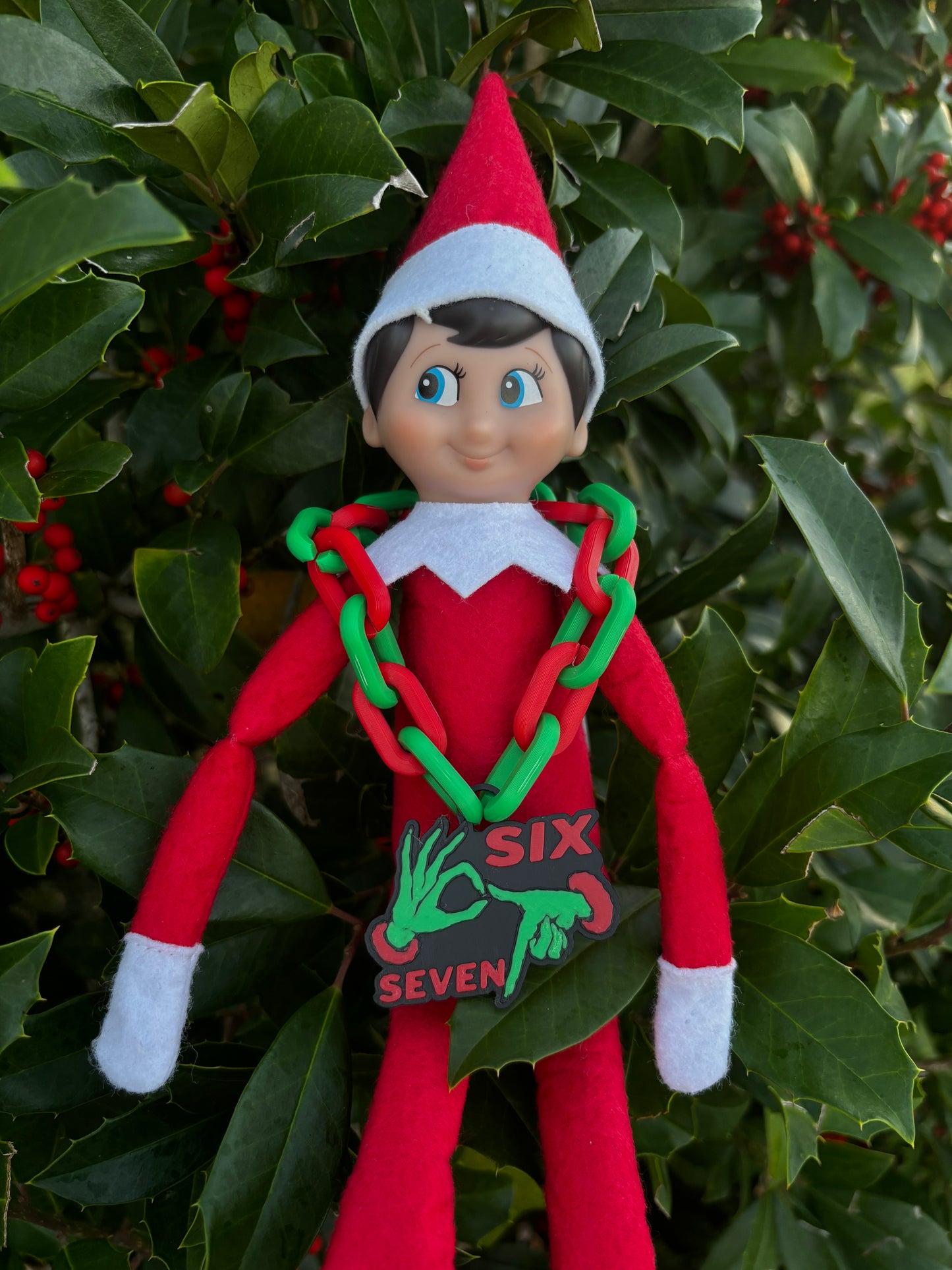 Elf on the Shelf “67 Chain” – Grinch Edition | Funny Elf Accessory | Christmas Elf Props | Holiday Prank Idea