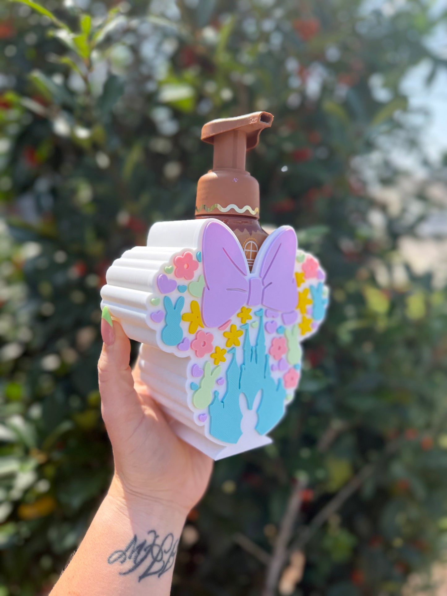 Easter Mouse Soap Holder – Pastel Bunny Bathroom Decor | Cute Spring Kitchen Sink Organizer | Handmade Gift