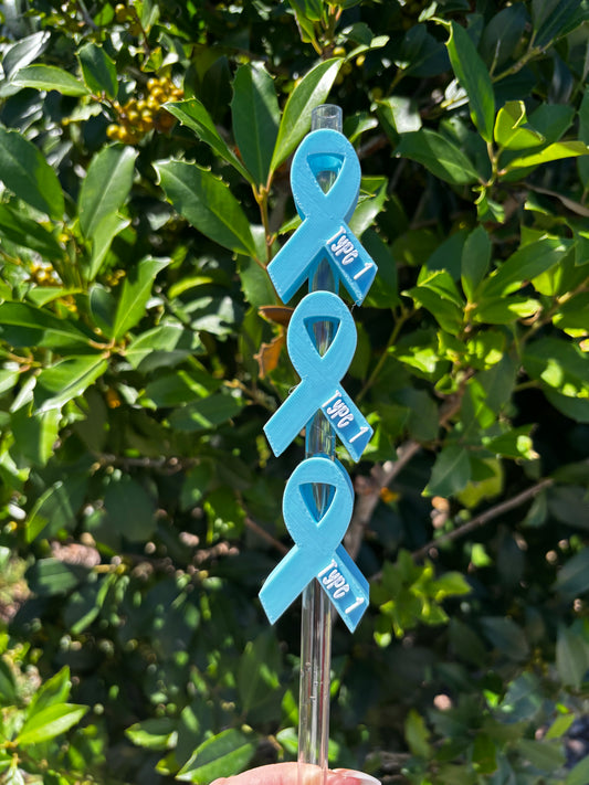 Type 1 Diabetes Stanley Straw Topper