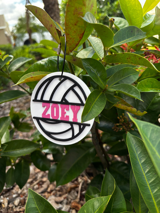 Volleyball Bag Tag Customized