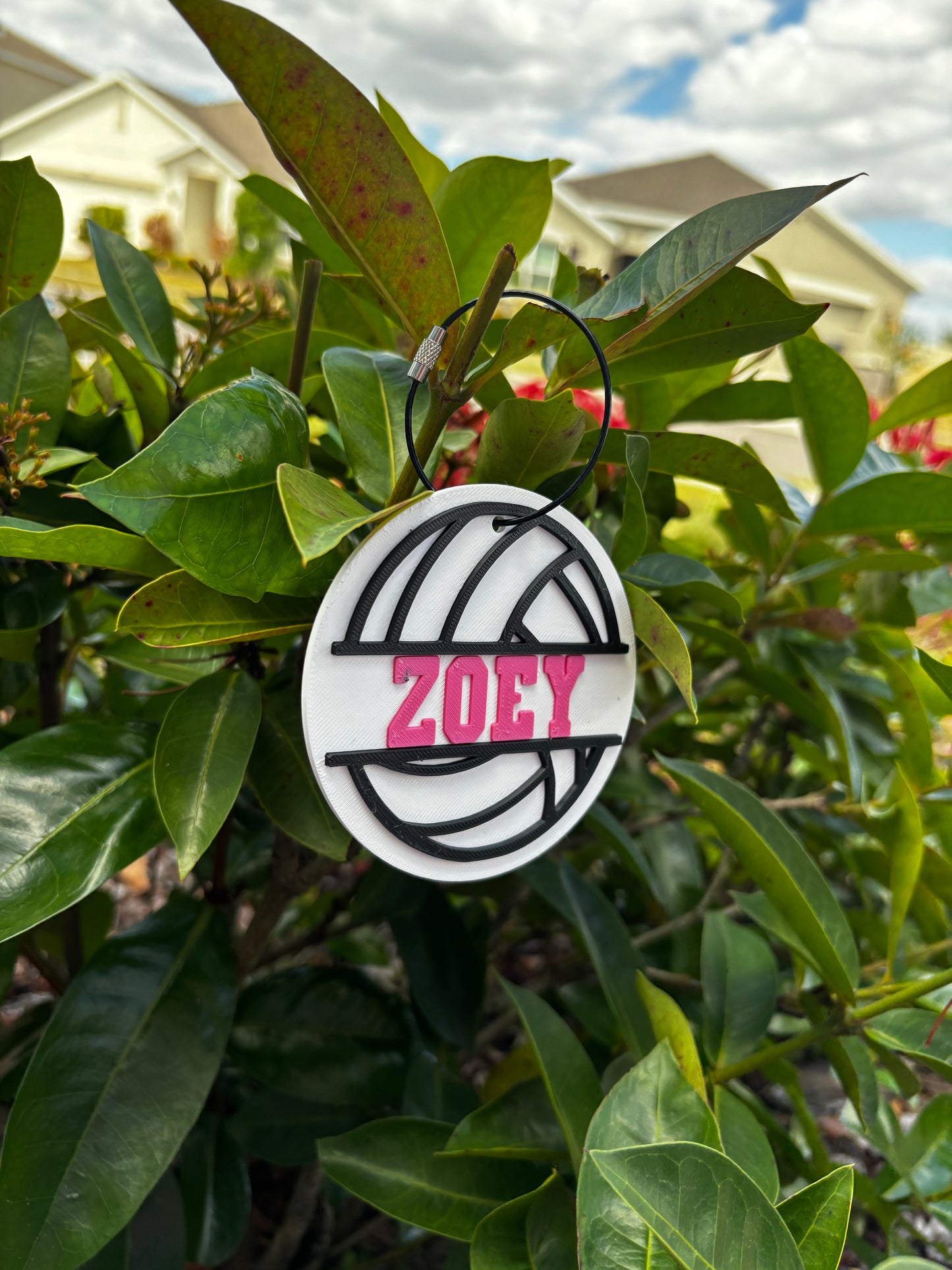 Volleyball Bag Tag Customized