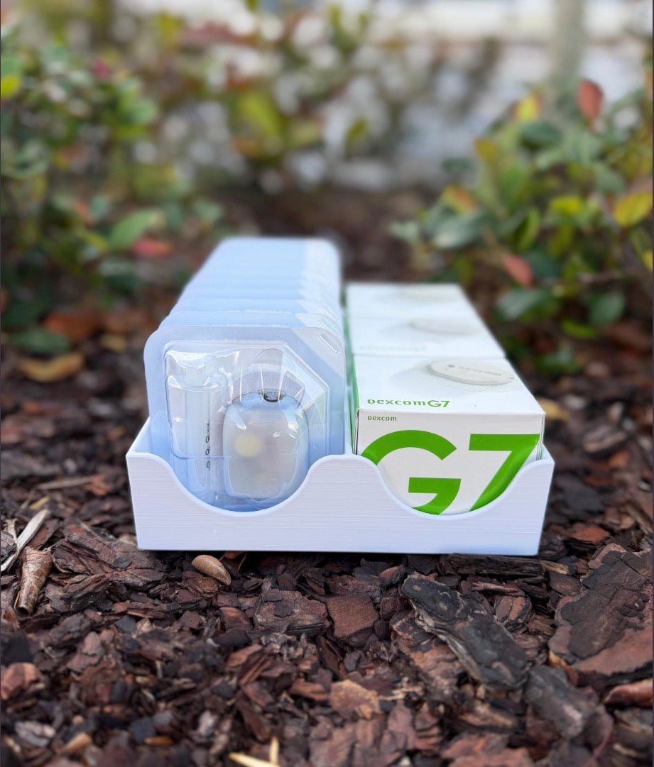 3D Printed Dexcom G7 & Omnipod 5 Organizer | Diabetes Supply Storage
