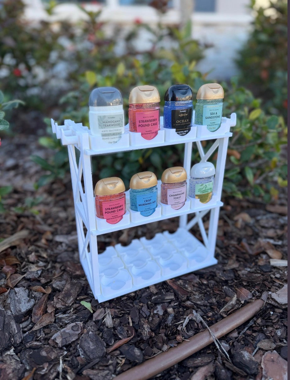 Bath & Body Works PocketBac Sanitizer Holder Organizer with Hooks | Hand Sanitizer Storage Rack | Bathroom, Entryway or Classroom Organizer