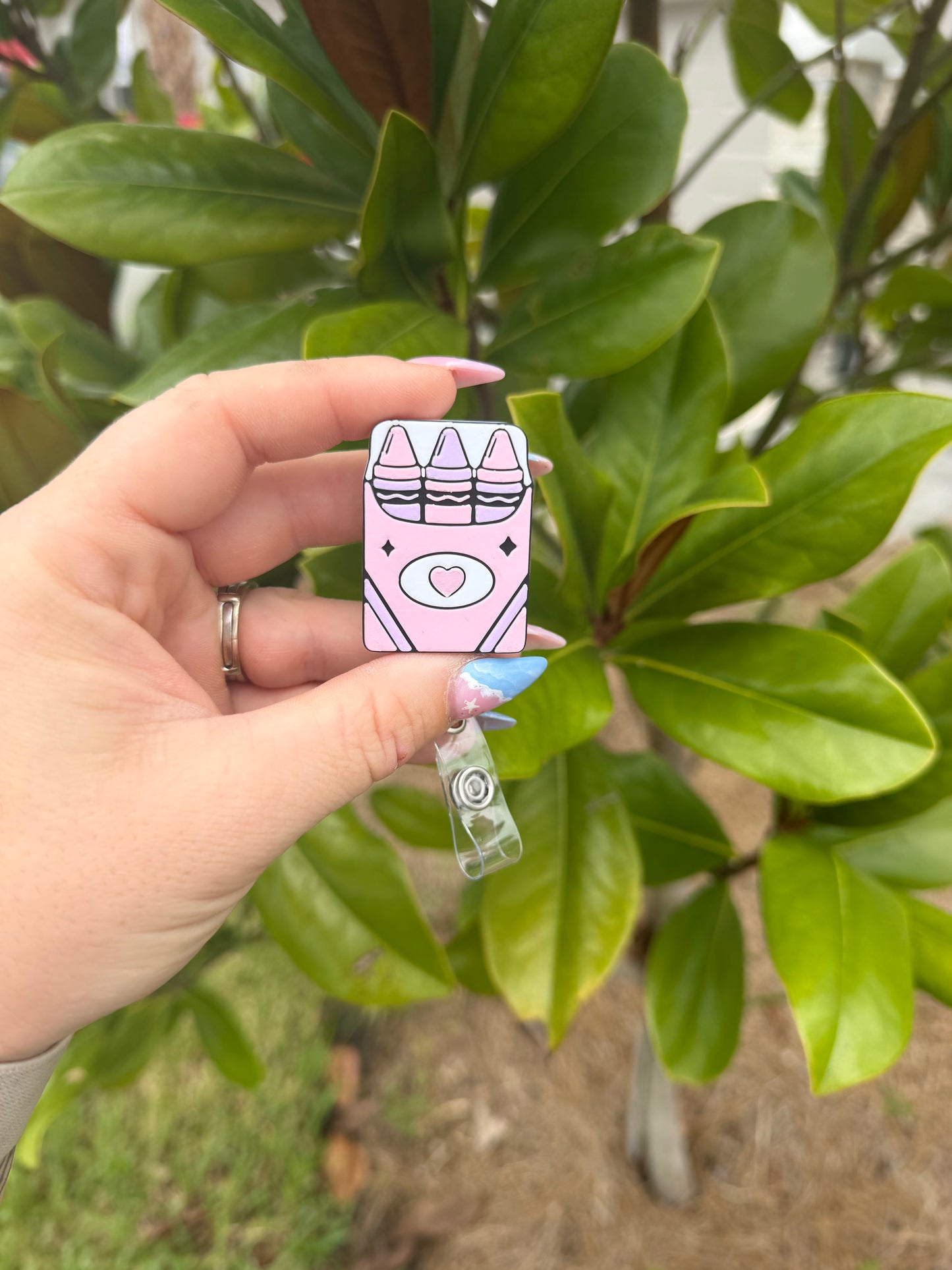 Crayon Box Badge Reel | Teacher Badge Reel | Cute Crayon ID Holder | Back to School Badge Reel | Teacher Gift | School Staff Badge