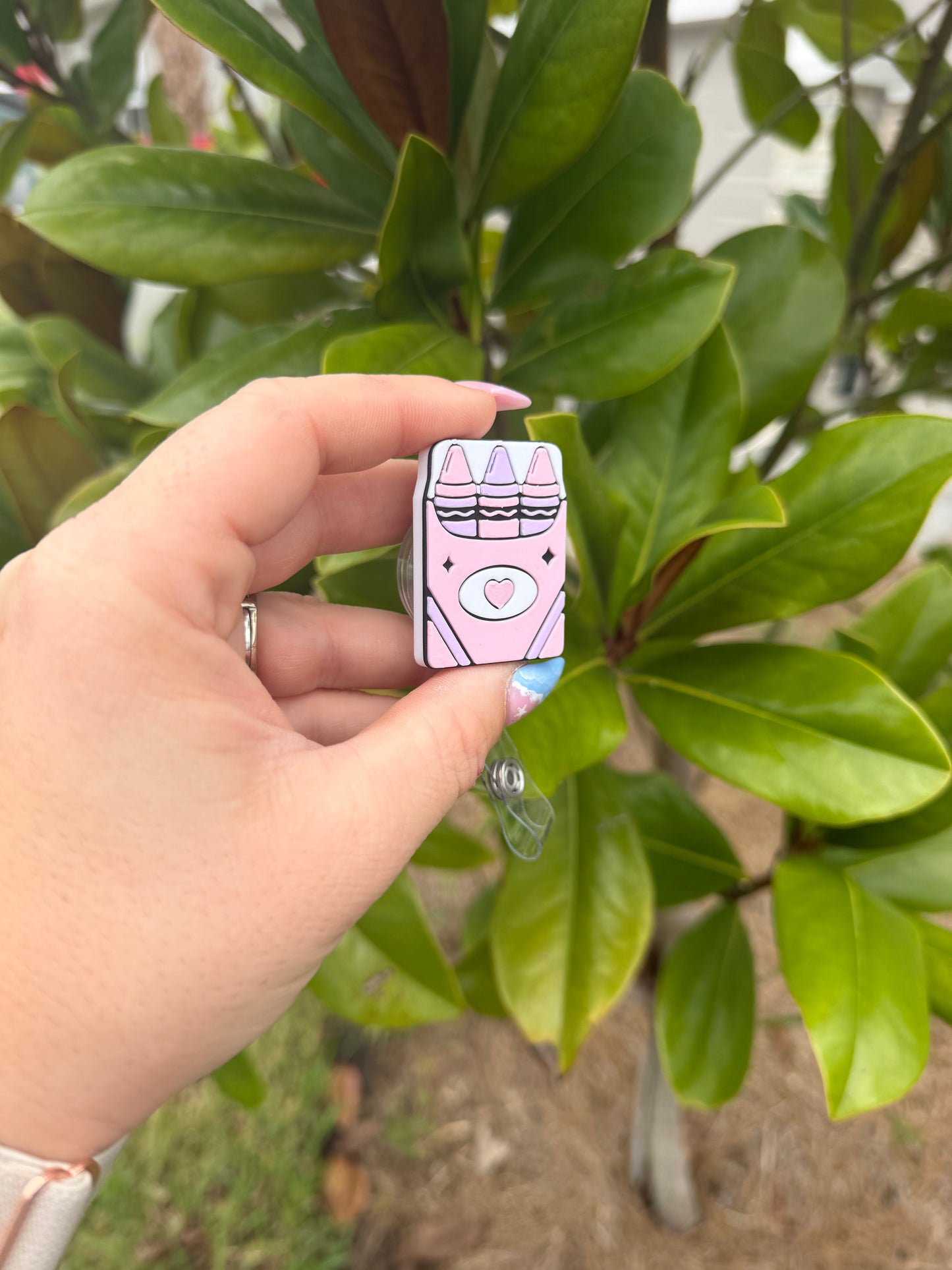 Crayon Box Badge Reel | Teacher Badge Reel | Cute Crayon ID Holder | Back to School Badge Reel | Teacher Gift | School Staff Badge