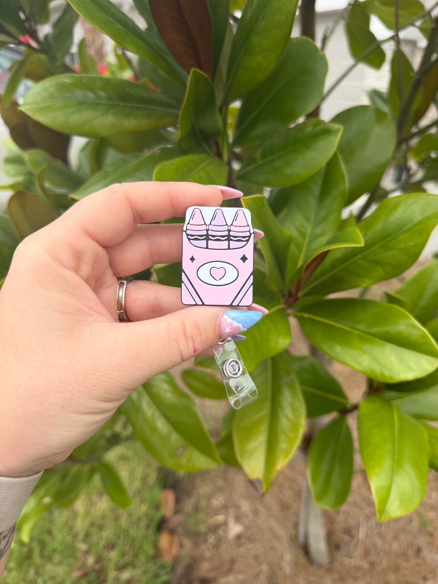 Crayon Box Badge Reel | Teacher Badge Reel | Cute Crayon ID Holder | Back to School Badge Reel | Teacher Gift | School Staff Badge