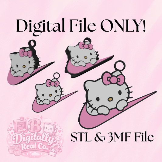 Nike Hello Kitty Can Opener STL & 3MF File | Cute Cartoon Kitchen Tool | 3D Print Digital Download | Kawaii Can Opener Design