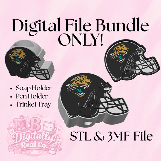 acksonville Jaguars Bundle – Pen Holder, Soap Holder & Trinket Tray | STL & 3MF Files | 3D Print Bundle | Football Fan Decor