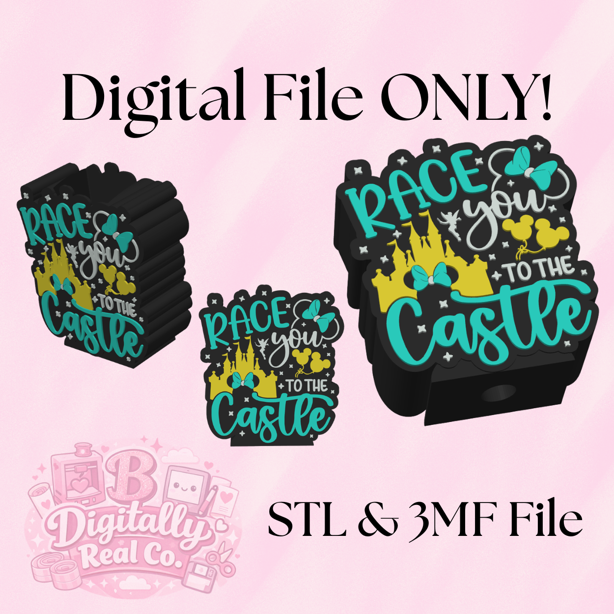 “Race You to the Castle” Soap Holder – STL & 3MF Digital File | Bath & Body Works Holder | 3D Print File | Bathroom Decor