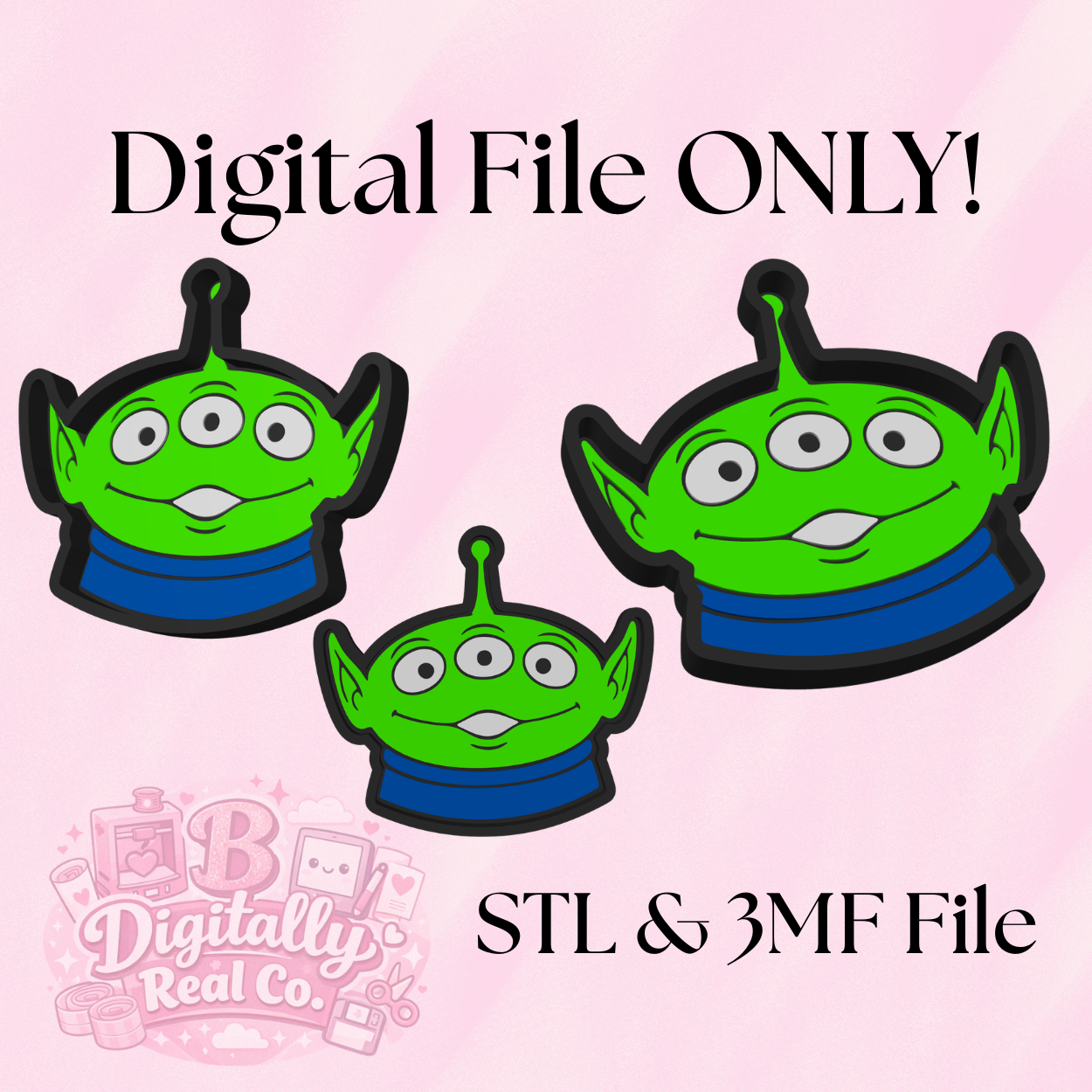 Alien Trinket Tray STL & 3MF File | Toy Space Catch All Tray | Desk Organizer | 3D Print File | Digital Download ONLY