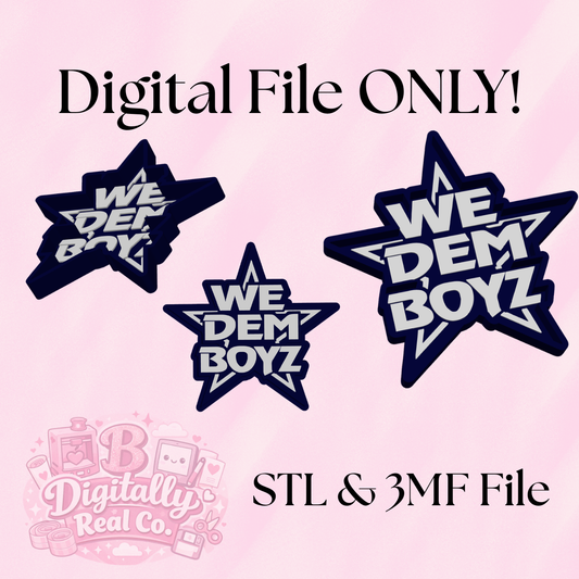 “We Dem Boyz” Trinket Tray STL & 3MF File | Football Fan Decor | Jewelry Dish | 3D Print File | Digital Download ONLY