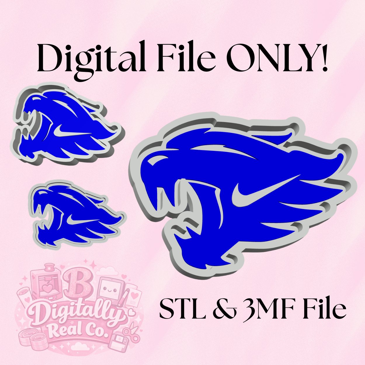 Kentucky Wildcats Trinket Tray STL & 3MF | Wildcats Desk Tray | College Sports Catch All Tray | Kentucky Fan Decor | 3D Print File | Digital Download