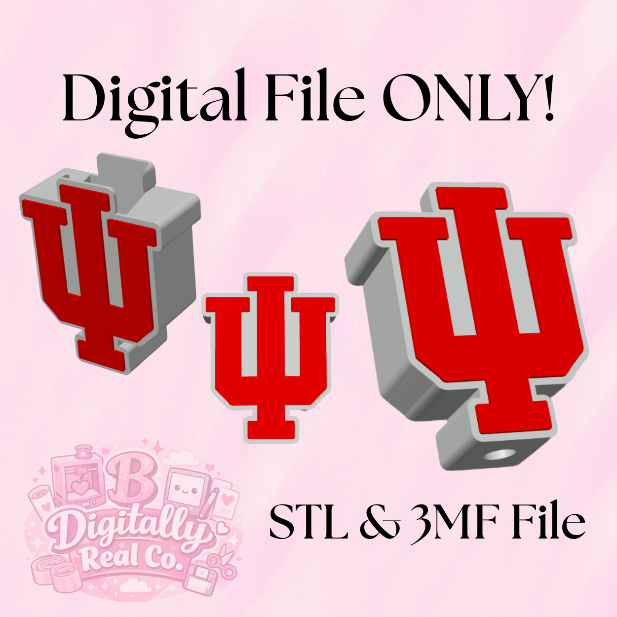 Indiana Hoosiers Soap Holder STL & 3MF | IU Bathroom Decor | College Sports Soap Holder | Bath & Body Works Soap Holder | Digital Download