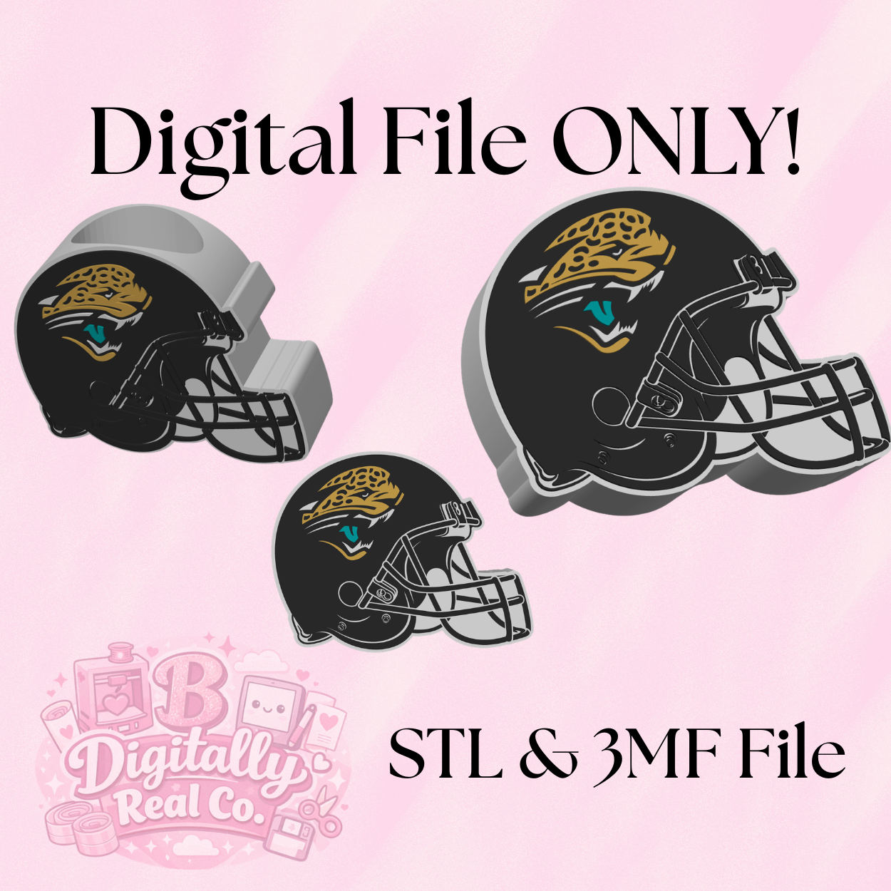 Jacksonville Jaguars Pen Holder – STL & 3MF Digital File | NFL Desk Organizer | 3D Print File | Football Fan Gift