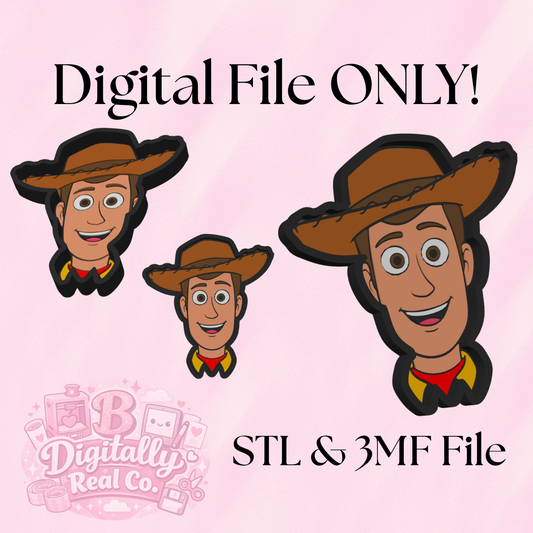 Woody Trinket Tray STL & 3MF File | Toy Cowboy Catch All Tray | Desk Organizer | 3D Print File | STL & 3MF Included | Digital Download