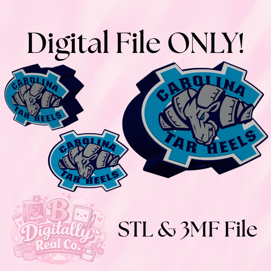 North Carolina Tar Heels Soap Holder – 3D Print Digital File | Bathroom Organizer | STL & 3MF | College Fan Decor