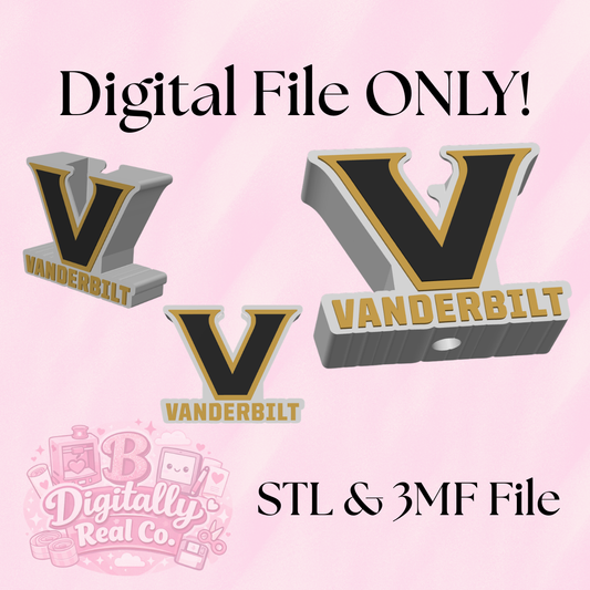 Vanderbilt Soap Holder STL & 3MF File | Bathroom Decor | College Fan Gift | 3D Print File | Digital Download ONLY