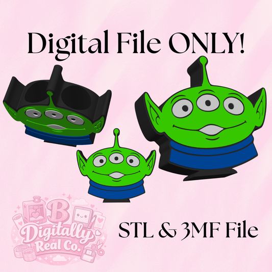 Alien Pen Holder STL & 3MF File | Toy Space Desk Organizer | 2 Pen Slots | 3D Print File | Digital Download ONLY