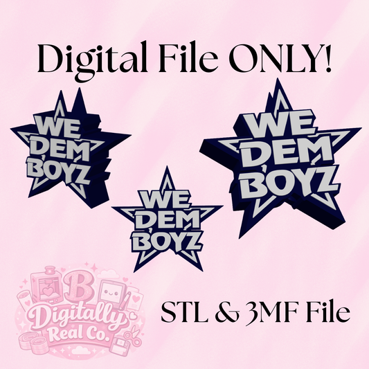 “We Dem Boyz” Soap Holder STL & 3MF File | Football Fan Bathroom Decor | 3D Print File | Digital Download ONLY