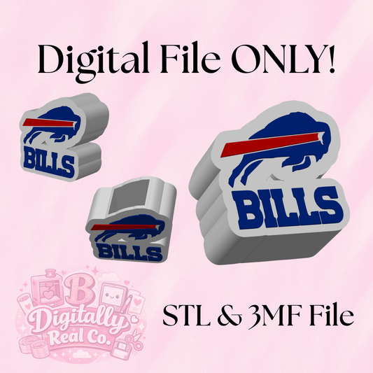 Buffalo Bills Pen Holder – 3D Print Digital File | Desk Organizer | STL & 3MF | Football Fan Desk Decor