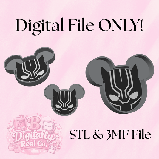 Superhero Inspired Trinket Tray – STL & 3MF Digital File | Panther Mask Catch All Tray | 3D Print File ONLY