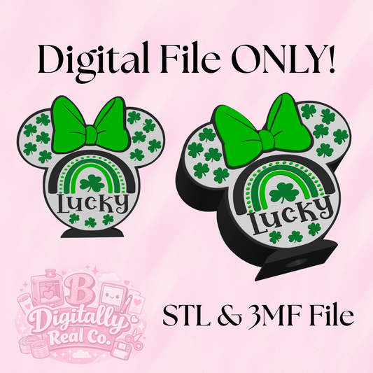 Lucky Rainbow Mouse Soap Holder Digital File | St. Patrick’s Day Bathroom Decor | STL & 3MF Download | 3D Print Soap Stand