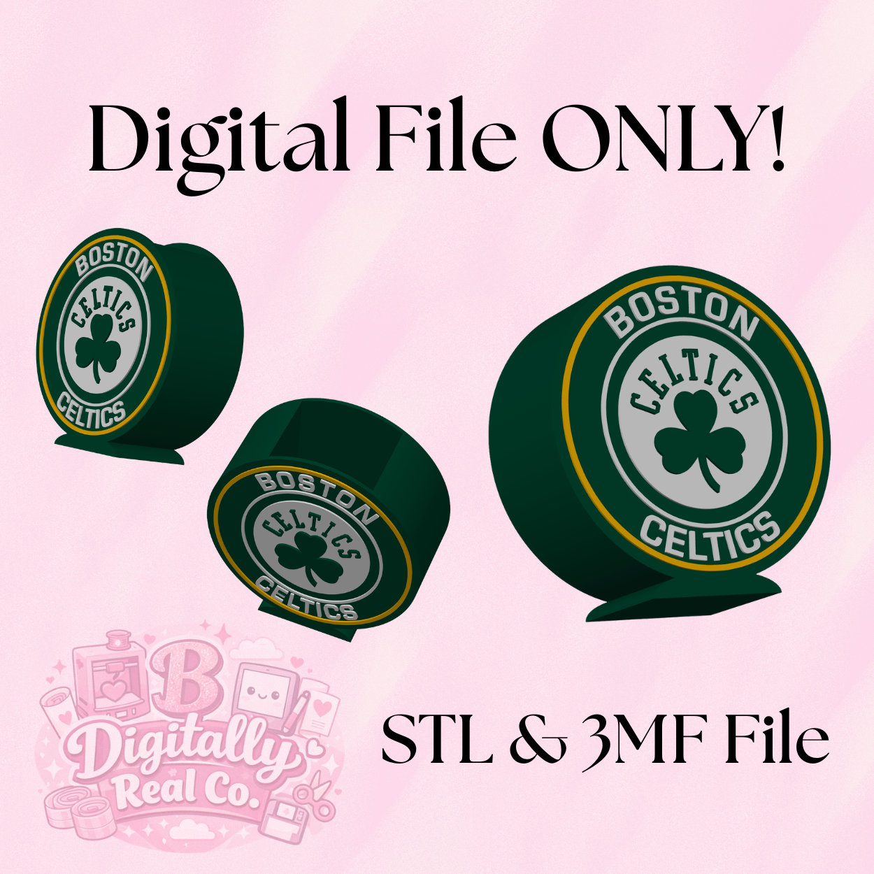 Boston Celtics Pen Holder – Digital Download (STL + 3MF)